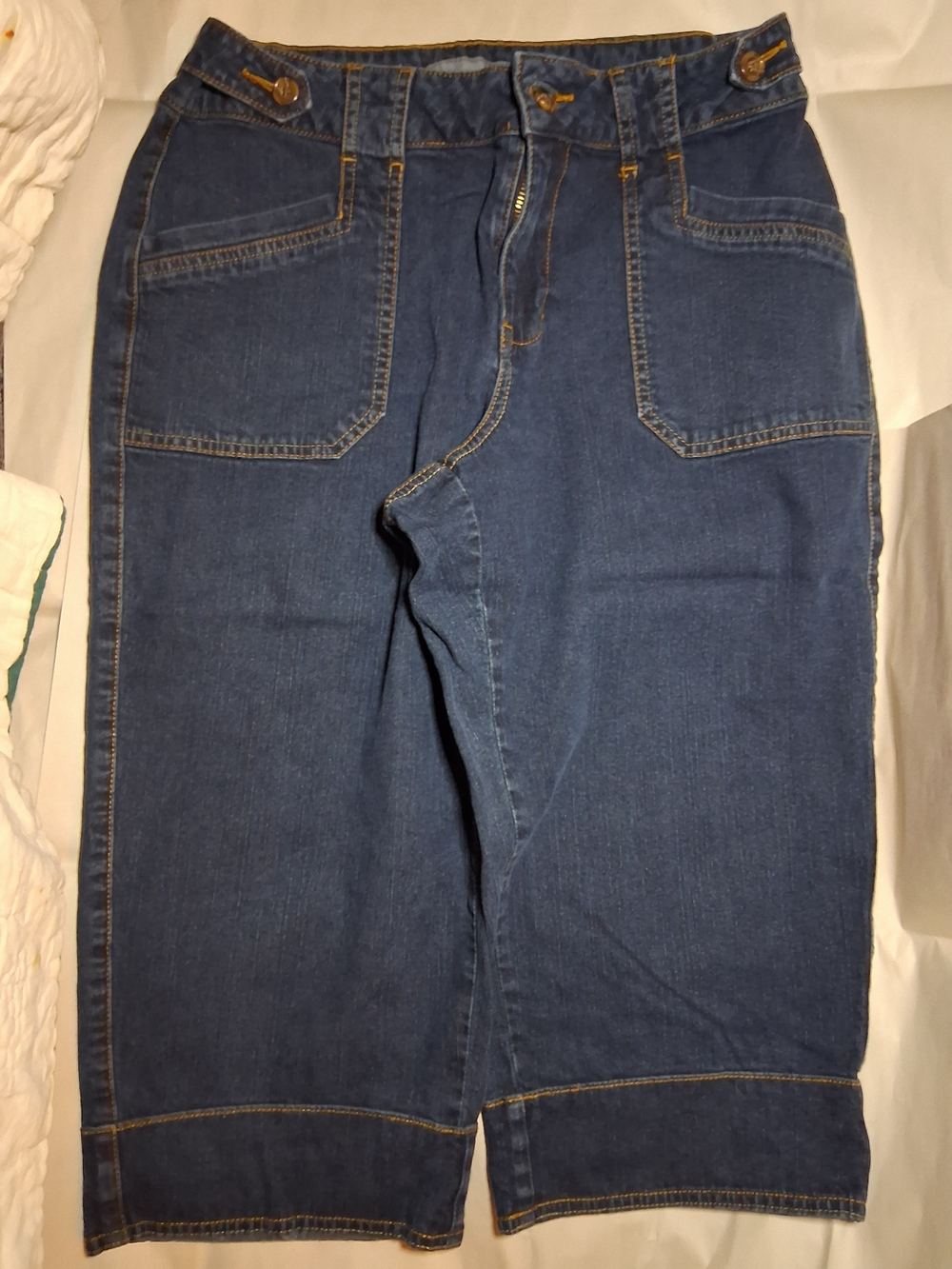 Coldwater Creek Dark Blue Denim Jean Shorts